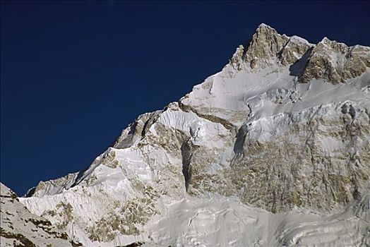 干城章嘉峰,脸,十四,顶峰,锡金,喜马拉雅山,印度