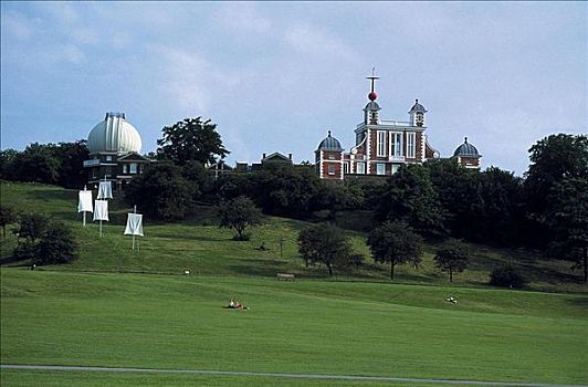 公园,风景,老,皇家,观测,格林威治,伦敦,英国,欧洲,世界遗产