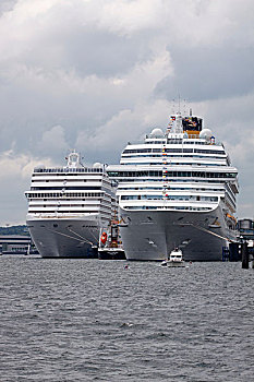 游船,管弦乐,左边,哥斯达黎加,基尔,港口,德国北部,欧洲