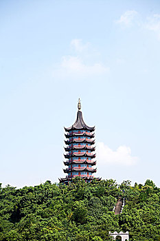 三江宝塔,杭州萧山,东方文化园,杨岐山