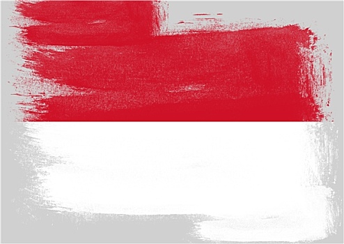 旗帜,印度尼西亚,涂绘,画刷