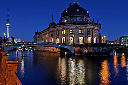 博物馆,蓝色,钟点,岛屿,世界遗产,柏林,德国,欧洲