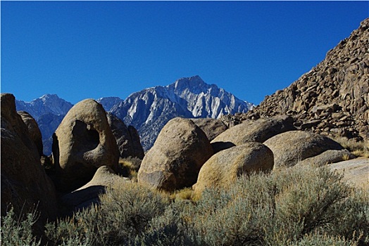 石头,高,内华达山脉,顶峰,阿拉巴马山丘,加利福尼亚