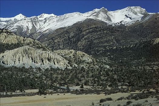尼泊尔,风景,安娜普纳,雪山