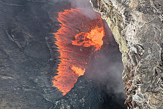 航拍,火山地貌