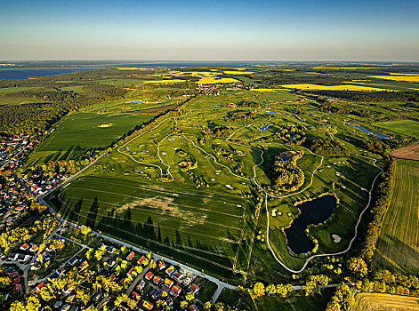 高尔夫球杆,高尔夫,学校,高尔夫球场,梅克伦堡,湖,高原,梅克伦堡前波莫瑞州,德国