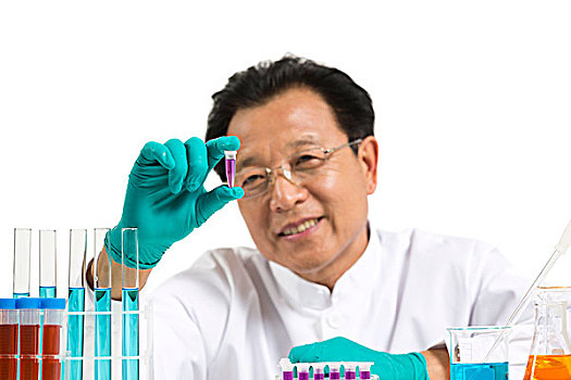 科學家在實驗室做科學實驗