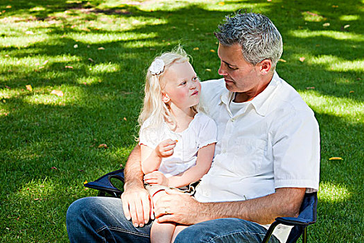 父亲,幼儿,消费,时间,一起,公园,艾伯塔省,加拿大