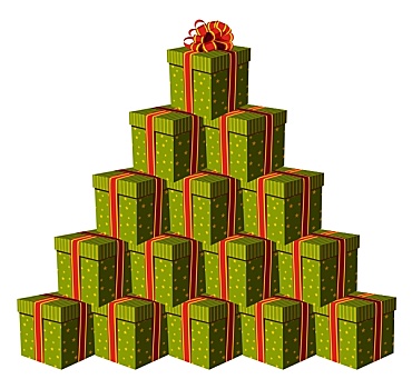 礼盒,圣诞树