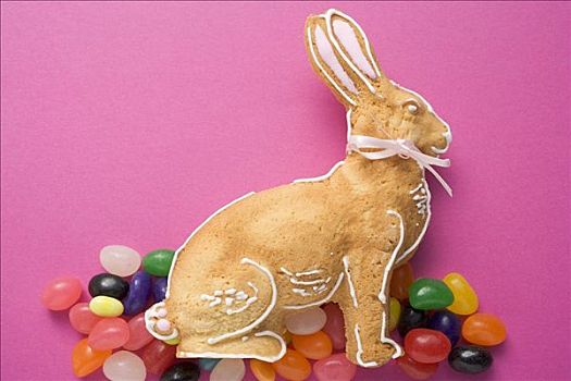烘制,复活节兔子,胶质软糖