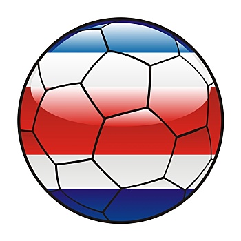 哥斯达黎加,旗帜,足球