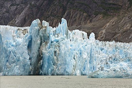 冰河,恩迪科特湾,东南阿拉斯加,阿拉斯加,美国,北美