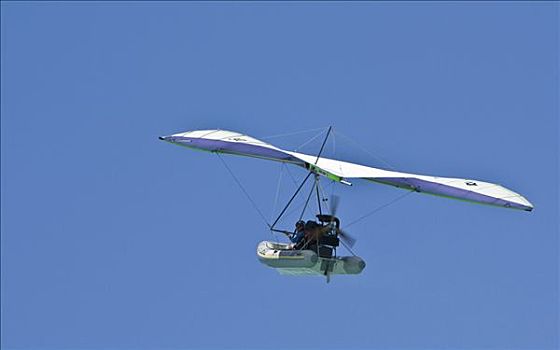 悬挂式滑翔机,空中,亮光,飞机,生活,船,瓦拉德罗,古巴,加勒比海,中美洲,北美
