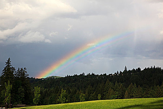彩虹,上方,快乐谷,俄勒冈,美国