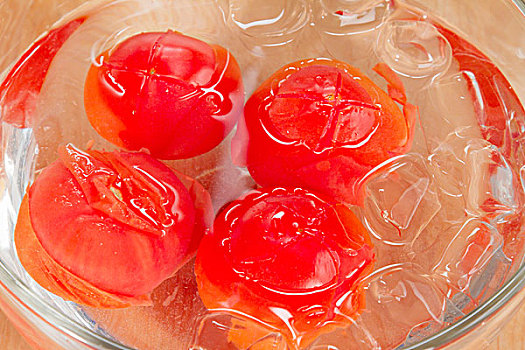 西红柿,冰水