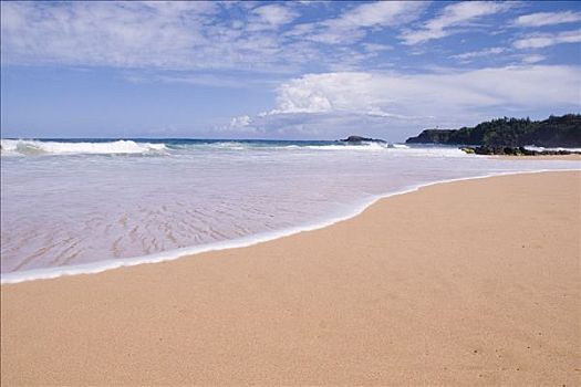 海滩,考艾岛,夏威夷,美国