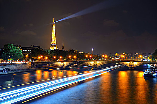巴黎,法国,五月,埃菲尔铁塔,塞纳河,夜晚,人口,2米,首都,城市