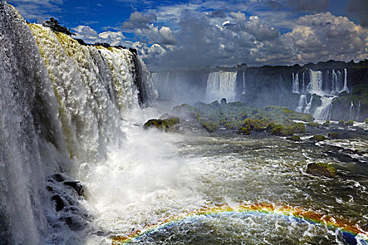 伊瓜苏瀑布,序列,瀑布,世界,巴西,阿根廷,边界