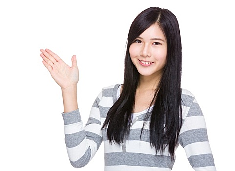 亚洲女性,张开手,手掌
