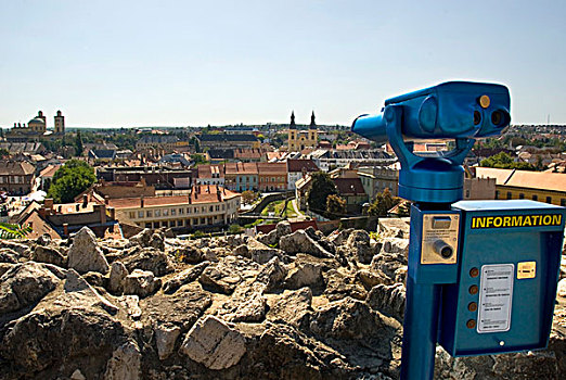 投币望远镜,信息,城墙,埃格尔,匈牙利,欧洲