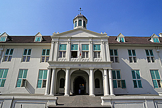 印度尼西亚,爪哇,雅加达,老,巴达维亚,市政厅