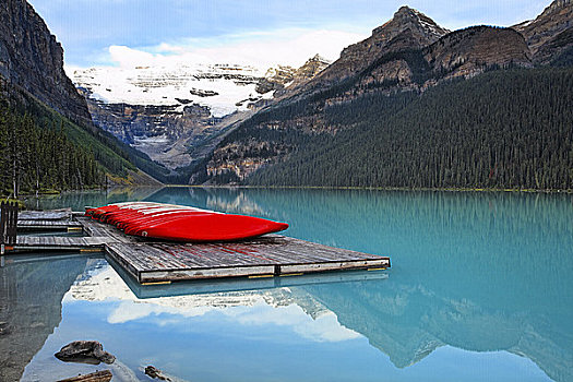 独木舟,路易斯湖,艾伯塔省,加拿大