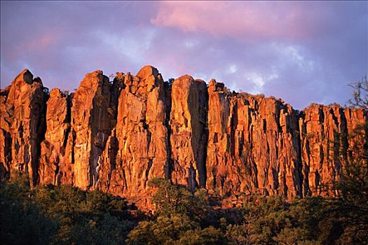 砂岩,悬崖,日落,纳米比亚