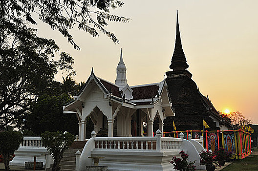 寺院,皮质带,公园,素可泰,泰国