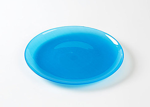 朴素,蓝色,玻璃杯,沙拉盘