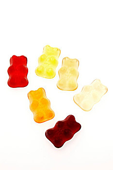 甘贝熊软糖,彩色,食物,甜食