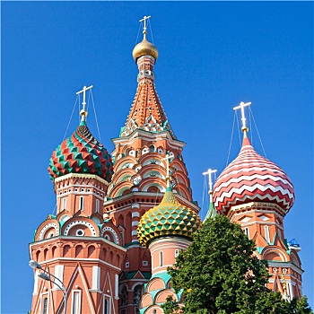 圆顶,瓦西里升天大教堂,莫斯科