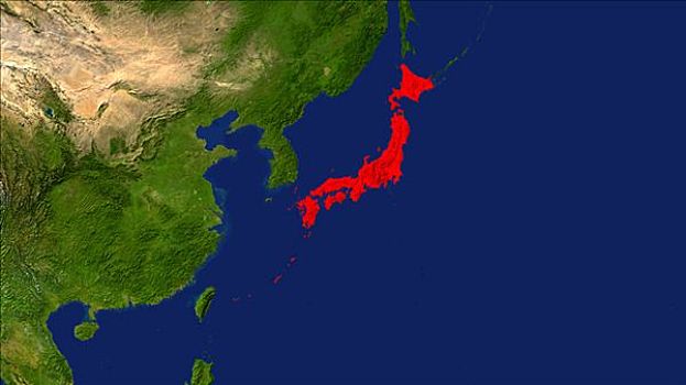 日本,色彩,红色