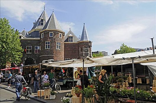 称重,房子,市场,新,餐馆,阿姆斯特丹,荷兰,欧洲