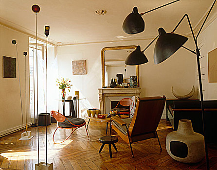 怪异,地面,灯,陶瓷,家具,客厅,设计