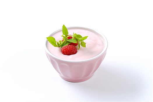 亮光,树莓酸奶