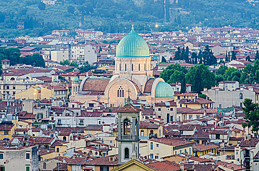 犹太,犹太会堂,佛罗伦萨,上面