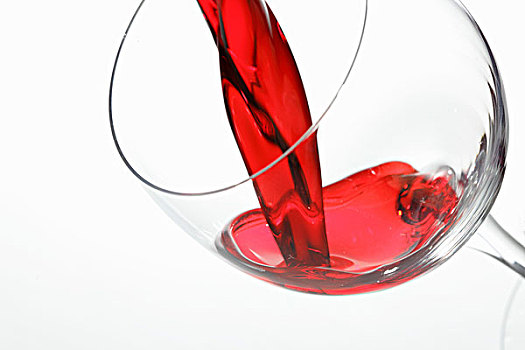 红酒,倒出,玻璃