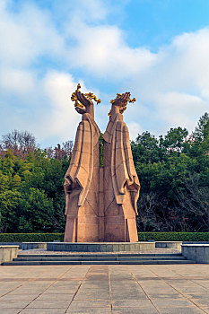 南京雨花台景区雨花石文化区广场雕塑