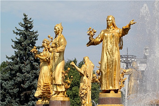 喷泉,友谊,塔吉克斯坦,土库曼斯坦