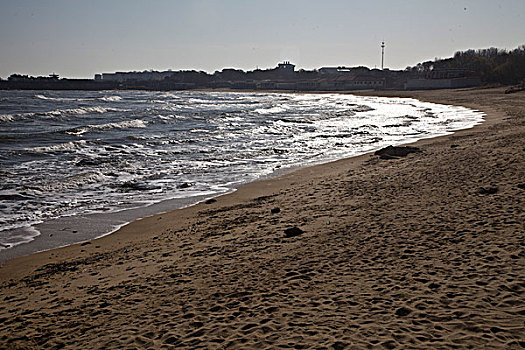 大海,海浪,海湾,海滩,沙滩,潮水,动荡,潮汐,北戴河