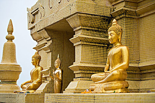 亚洲,泰国,苏梅岛,庙宇,佛,雕塑,寺院