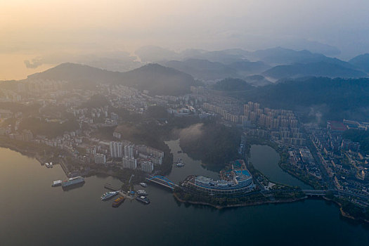 航拍千岛湖风景