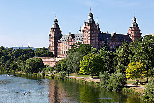 城堡,约翰内斯堡,干流,巴伐利亚,弗兰克尼亚,德国,欧洲