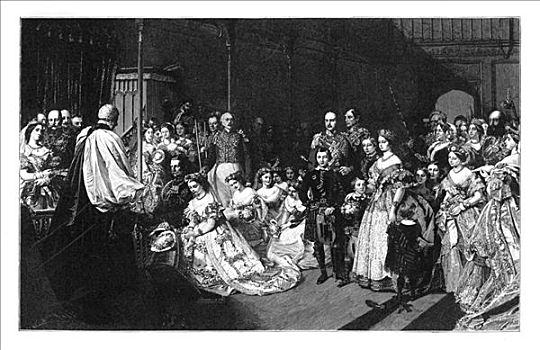 婚姻,大公主,帝王,弗雷德里克,一月,1858年,艺术家,未知