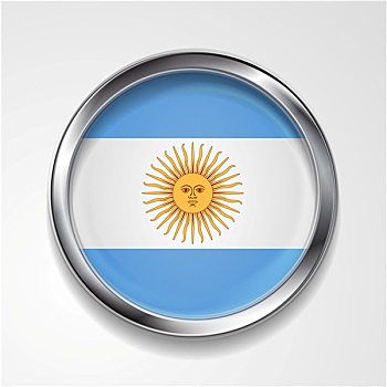 抽象,扣,金属,框,阿根廷,旗帜