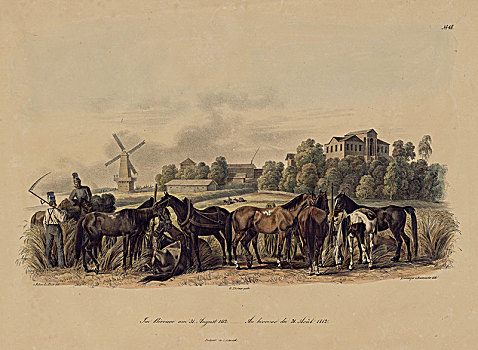 野营,八月,1812年