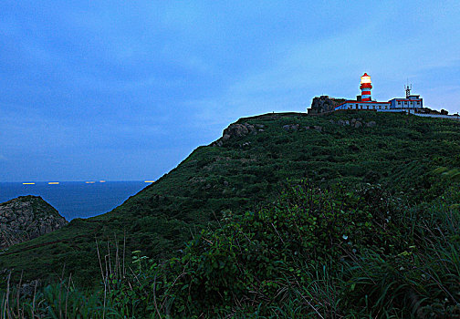 灯塔,目标,航标,红色,海岛,山