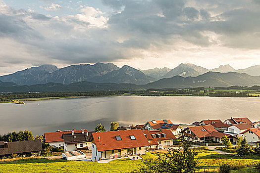 乡村,阿尔卑斯山,巴伐利亚