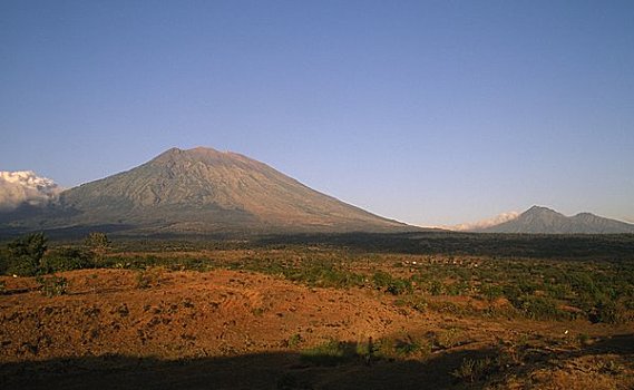 火山,风景,山,巴厘岛,印度尼西亚