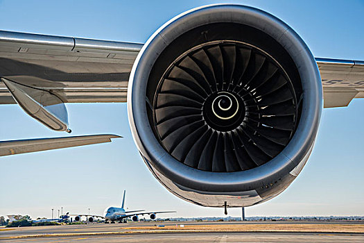 喷气发动机,空中客车,a340,涡轮,a380,飞机跑道,背影,南非,非洲